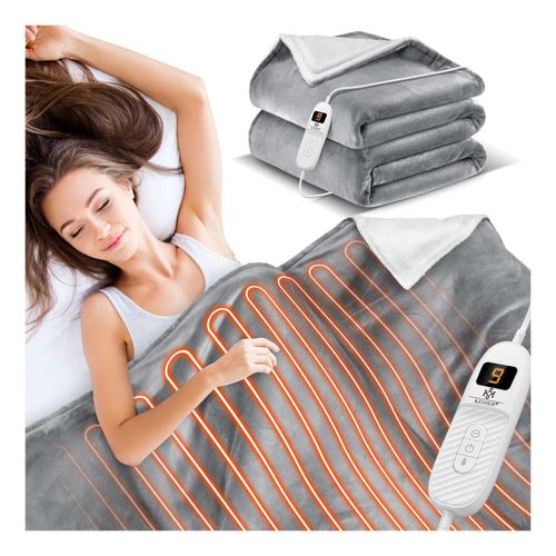 4255598312332 - KESSER® Heizdecke mit Abschaltautomatik Doppelseitig Elektrische Wärmedecke Kuscheldecke Bett Sofa 9 Temperaturstufen waschbar bis 40°C mit Timer Digitalanzeige 4255598312332 - KESSER® Heizdecke mit Abschaltautomatik Doppelseitig Elektrische Wärmedecke Kuscheldecke Bett Sofa 9 Temperaturstufen waschbar bis 40°C mit Timer Digitalanzeige