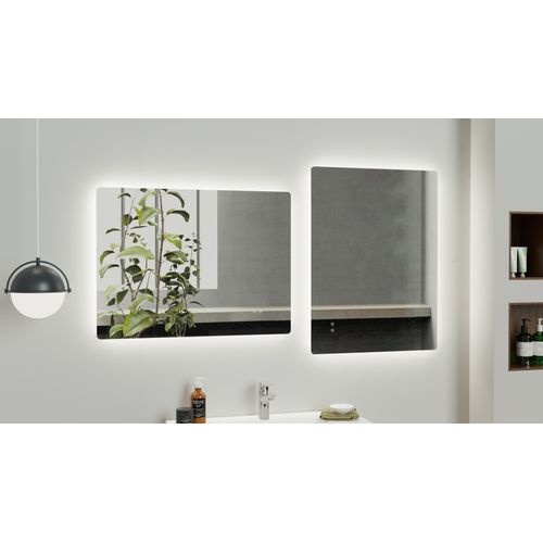 4068223396252 - LED-Lichtspiegel WELLTIME Toledo eckig Spiegel mit LED Beleuchtung Badspiegel transparent B120cm H60cm Spiegel mit Anti-Fog Beschichtung