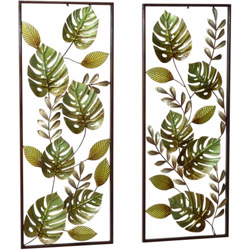 4046884055848 - Wanddekoobjekt HOFMANN LIVING AND MORE Wanddekoobjekte Gr B H T 35 cm x 91 cm x 4 cm grün Wanddekoration Wanddekoobjekte