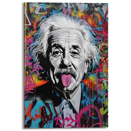 8714597685480 - Deco-Panel REINDERS Graffiti Einstein bunt (farbe bild(er) mehrfarbig) B60cm H90cm T2cm Bilder Hobbyraum - Mehrfarbig - MDF - Street Art - 60x90 cm