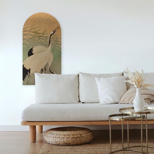 5011583669367 - Leinwandbild ART FOR THE HOME Kranich farbe bild(er) mehrfarbig H100cm Leinwand Bilder Bild in organischer Bogenform