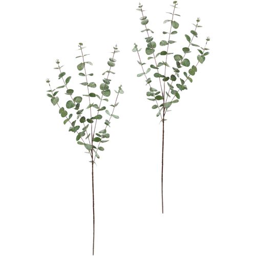 4019844804275 - Winterliche Kunstpflanze IGEA Kunstzweig Eukalyptuszweig Weihnachtsdeko Kunstpflanzen Gr B H 23 cm x 105 cm 2 St grün Kunstpflanzen Kunstblume im 2er Set Dekozweig
