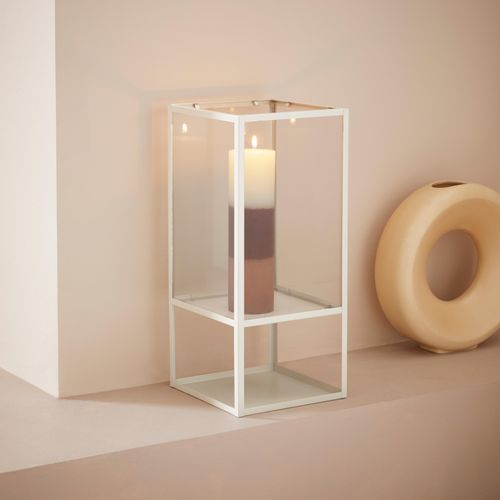 4064118892960 - Windlicht LEGER HOME BY LENA GERCKE Zhara Kerzenhalter Gr B H T 20 cm x 45 cm x 20 cm braun (caramel) Kerzenhalter aus Metall und Glas