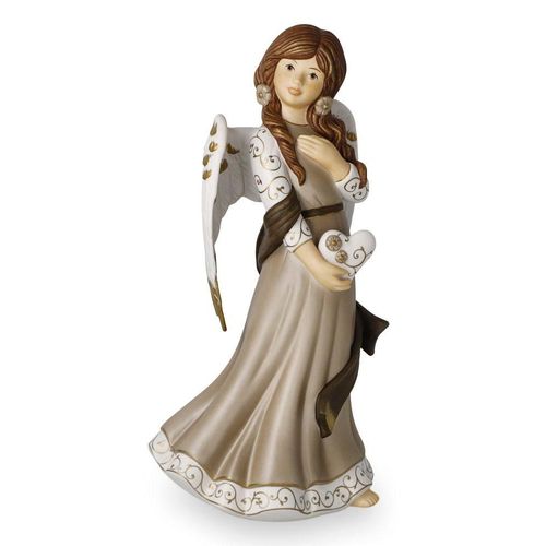 4005169373343 - Dekofigur GOEBEL Engel Aus tiefstem Herzen bunt B14cm H29cm T16cm Biskuitporzellan Dekofiguren 16 x 14 x 29 cm