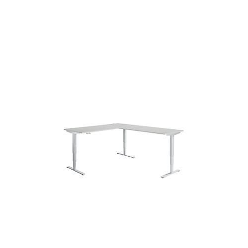 4251898809374 - Genius Winkelschreibtisch AERO FLEX elektr höhenverstellbar 90° Winkel wechselseitig B 2000 mm lichtgrau weißalu + Memorypanel 4251898809374 - Genius Winkelschreibtisch AERO FLEX elektr höhenverstellbar 90° Winkel wechselseitig B 2000 mm lichtgrau weißalu + Memorypanel