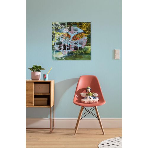 4055065031120 - Leinwandbild KOMAR Pile of Scrap - Größe 60 x 60 cm bunt (farbe bild(er) bunt) B60cm Holz Papier Bilder Keilrahmenbild mi Echtholzrahmen