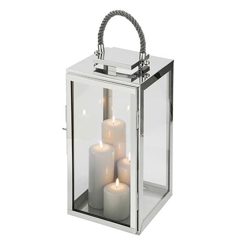 4042911595905 - Kerzenlaterne FINK SEVILLA Kerzenhalter Gr B H T 30 cm x 58 cm x 30 cm grau (grau silberfarben) Windlichter Laternen Silberfarben - aus Edelstahl und Glas 4042911595905 - Kerzenlaterne FINK SEVILLA Kerzenhalter Gr B H T 30 cm x 58 cm x 30 cm grau (grau silberfarben) Windlichter Laternen Silberfarben - aus Edelstahl und Glas