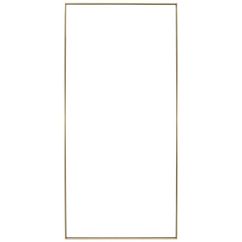 9010985092540 - Wandspiegel  Gold  Metall Glas Holzwerkstoff  rechteckig  90x180x25 cm  Reach Bsci  senkrecht und waagrecht montierbar in