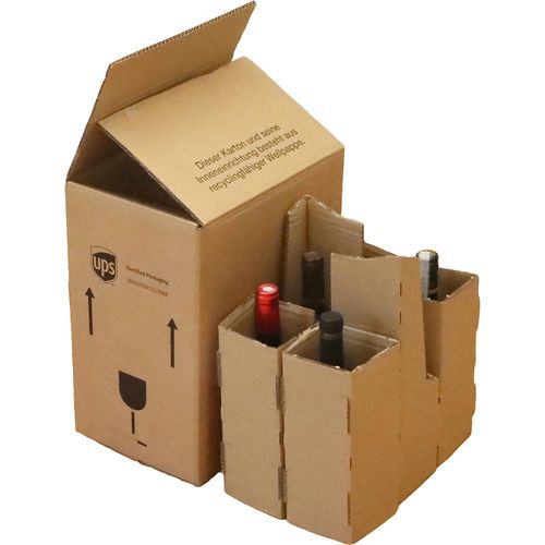 4251924792427 - ratioform flow Flaschenkarton Vario für 075- bis 1-l-Flaschen für 6 Flaschen VE 10 Stk ab 10 VE