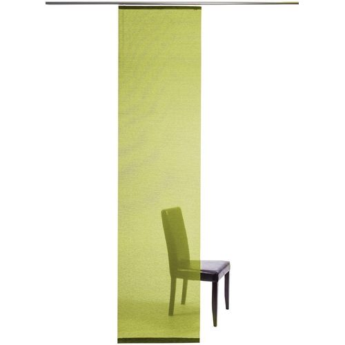 4043343580224 - Schiebegardine Manhattan Gardinen Gr 245 cm Klettband 60 cm grün (limette) Schiebegardinen transparent Gardine modern Wohnzimmer Schlafzimmer