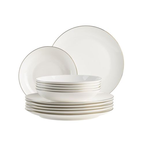 9010933055269 - Tafelservice Porzellan Felise Weiß Schwarz 9010933055269 - Tafelservice Porzellan Felise Weiß Schwarz