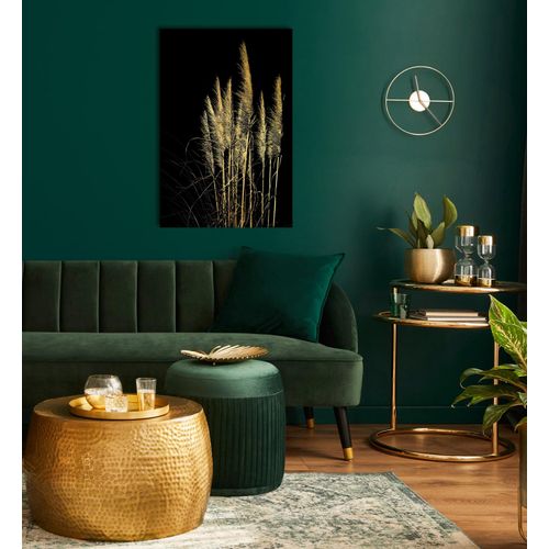 4067437735659 - Acrylglasbild Pampas Gras - Acrylbilder mit Blattgold veredelt Bilder Gr B H 80 cm x 120 cm Acrylglasbild mit Blattgold 1 St goldfarben (gold) Acrylglasbilder Goldveredelung Handgearbeitet Gerahmt Edel