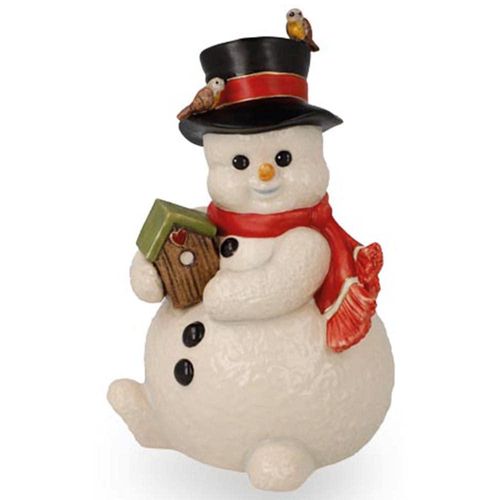 4005169372889 - Dekofigur GOEBEL Schneemann - Umzug ins Winterquartier bunt B8cm H135cm T85cm Steingut Dekofiguren 85 x 8 x 135 cm