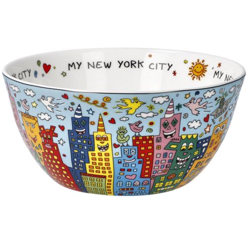 4005169357503 - Dekoschale GOEBEL Rizzi bunt B15cm H7cm Porzellan Dekoschalen Pop Art Fine Bone China James Rizzi - My New York City Day
