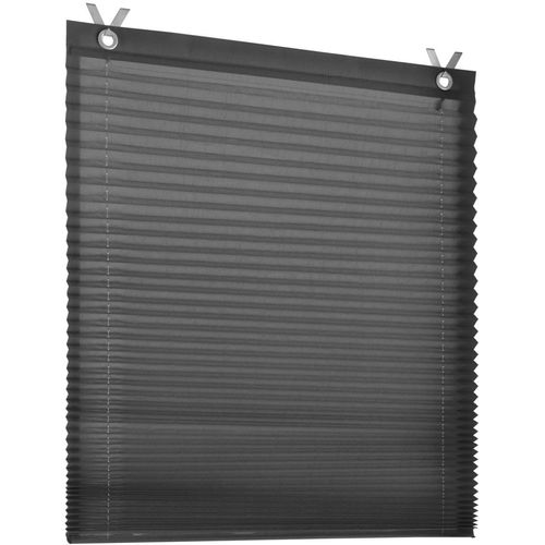 4016478987718 - Raffrollo KUTTI Olbia Plissee Gr 6 grau B100cm H125cm Obermaterial 100% Polyester Raffrollos einfarbig blickdicht Sichtschutz frei hängend 4016478987718 - Raffrollo KUTTI Olbia Plissee Gr 6 grau B100cm H125cm Obermaterial 100% Polyester Raffrollos einfarbig blickdicht Sichtschutz frei hängend