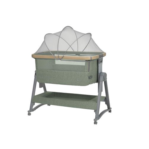 3800171219907 - Kikka boo Beistellbett Nanna 2 Matratze Schaukelstäbe Moskitonetz Räder Korb grün 3800171219907 - Kikka boo Beistellbett Nanna 2 Matratze Schaukelstäbe Moskitonetz Räder Korb grün