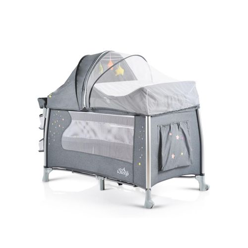 3800146247942 - Reisebett iSleep Wiege Matratze Spielbogen Wickelauflage Moskitonetz grau 3800146247942 - Reisebett iSleep Wiege Matratze Spielbogen Wickelauflage Moskitonetz grau