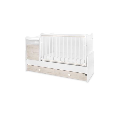 3800166107578 - Babybett Trend Plus 70x160cm Schreibtisch Kinderbett Schubladen Kommode hellbraun