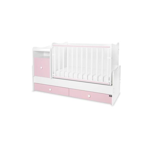 3800166107509 - Babybett Trend Plus 70x160cm Schreibtisch Kinderbett Schubladen Kommode pink