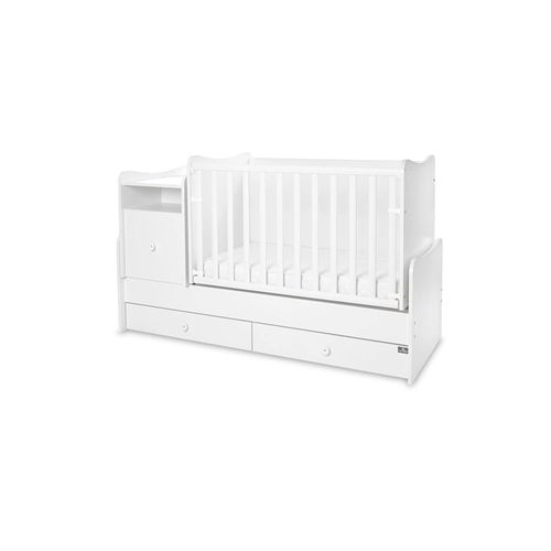 3800166107493 - Babybett Trend Plus 70x160cm Schreibtisch Kinderbett Schubladen Kommode weiß