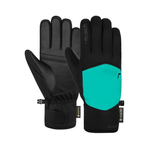 4060485580608 - Skihandschuhe REUSCH Amira GORE-TEX Damen Gr 65 schwarz türkis 55% Polyester 28% Polyamid 10% Ziegenleder 7% Elasthan mehrfarbig Handschuhe mit wasserdichter und atmungsaktiver Membran 4060485580608 - Skihandschuhe REUSCH Amira GORE-TEX Damen Gr 65 schwarz türkis 55% Polyester 28% Polyamid 10% Ziegenleder 7% Elasthan mehrfarbig Handschuhe mit wasserdichter und atmungsaktiver Membran