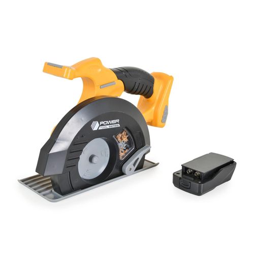 3801005601332 - Kinderspielzeug-Kreissäge T008 Licht- und Soundeffekte realistisches Design gelb