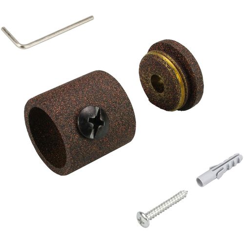 4016318201721 - Wandbefestigung Gr 1 braun (rostbraun) Ø16cm Gardinenstangenhalterungen für Gardinenstangen Ø 16 mm 4016318201721 - Wandbefestigung Gr 1 braun (rostbraun) Ø16cm Gardinenstangenhalterungen für Gardinenstangen Ø 16 mm