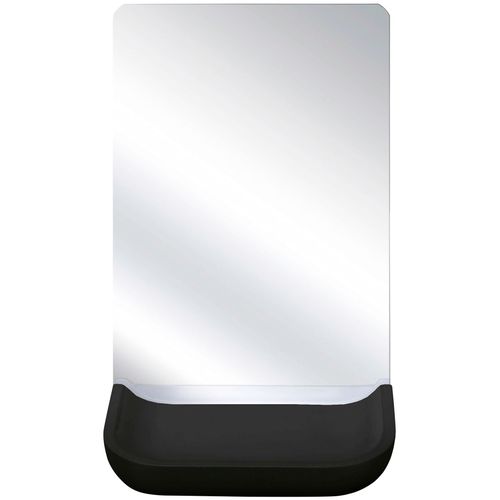 4004478343931 - Kosmetikspiegel KLEINE WOLKE Tray Mirror schwarz B12cm H173cm T11cm Glas Polyresin (Kunststein) Spiegel mit Schmuckschale 4004478343931 - Kosmetikspiegel KLEINE WOLKE Tray Mirror schwarz B12cm H173cm T11cm Glas Polyresin (Kunststein) Spiegel mit Schmuckschale