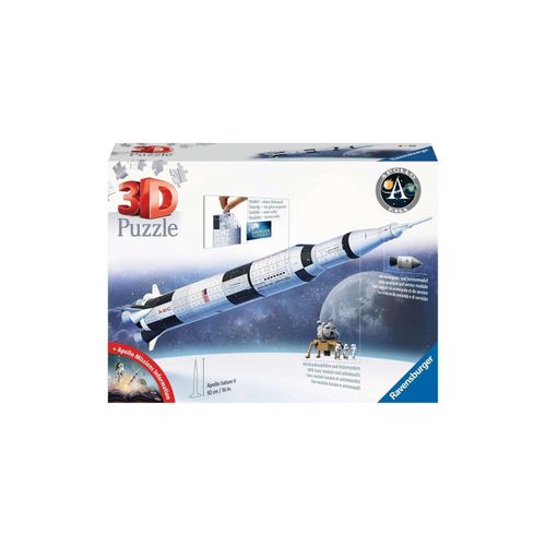 4005556115457 - Ravensburger 3D Puzzle 11545 - Apollo Saturn V Rakete - zum Zusammenbauen und Erkunden - Für alle Weltraum Fans ab 8 Jahren 4005556115457 - Ravensburger 3D Puzzle 11545 - Apollo Saturn V Rakete - zum Zusammenbauen und Erkunden - Für alle Weltraum Fans ab 8 Jahren