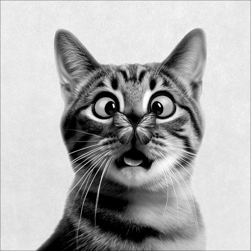 4019449528125 - Keilrahmenbild FUNNY CAT I