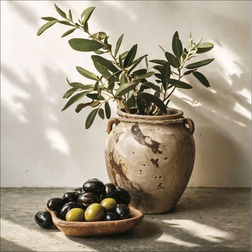 4019449529719 - Glasbild OLIVES IN THE SHADE 4019449529719 - Glasbild OLIVES IN THE SHADE