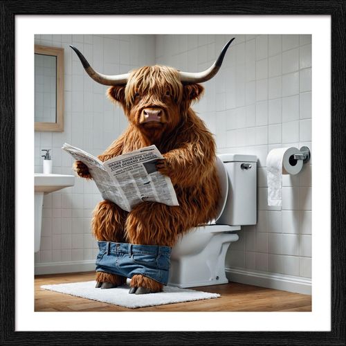 4019449528712 - Gerahmtes Bild HOCHLANDRIND II