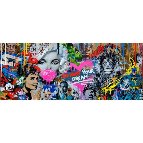 4019449529726 - Glasbild GRAFFITI MARYLIN