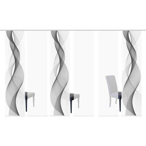 4056751343787 - Schiebegardine HOME WOHNIDEEN OPALIA 6ER SET Gr 1 grau B60cm H245cm Microfaser Polyester Gardinen HxB 245x60 4056751343787 - Schiebegardine HOME WOHNIDEEN OPALIA 6ER SET Gr 1 grau B60cm H245cm Microfaser Polyester Gardinen HxB 245x60