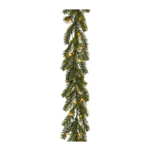 4003529099896 - Kunstgirlande CREATIV LIGHT Weihnachtsdeko Weihnachtsgirlande grün L185cm Kunstpflanzen Tannengirlande mit 40 LEDs 185 cm batteriebetrieben