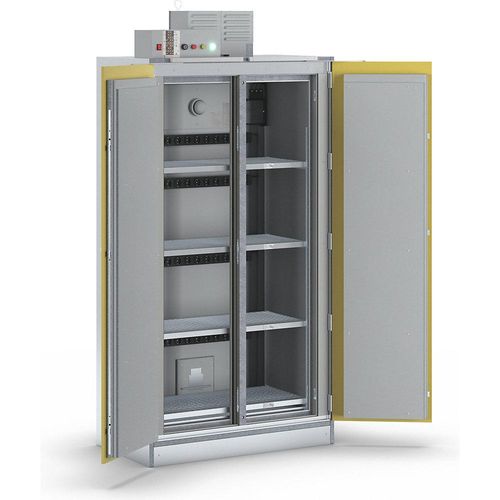 4260696923663 - Akku-Sicherheits-Ladeschrank SiS Li-Ion 90 Safe Pro ohne Brandunterdrückungssystem HxB 2250 x 1212 mm 4 Steckleisten 4260696923663 - Akku-Sicherheits-Ladeschrank SiS Li-Ion 90 Safe Pro ohne Brandunterdrückungssystem HxB 2250 x 1212 mm 4 Steckleisten