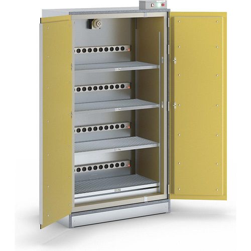 4260696923618 - Akku-Sicherheits-Ladeschrank SiS Li-Ion Basic Charge EI 90 mit Brandunterdrückungssystem HxB 2048 x 1148 mm 4 Steckleisten