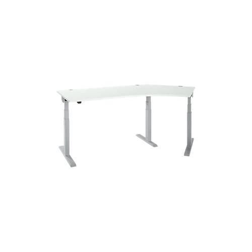 4251898821574 - Select Winkelschreibtisch ERGO-T 20 elektrisch höhenverstellbar 135° Winkel rechts T-Fuß B 2000 mm lichtgrau weißalu 4251898821574 - Select Winkelschreibtisch ERGO-T 20 elektrisch höhenverstellbar 135° Winkel rechts T-Fuß B 2000 mm lichtgrau weißalu