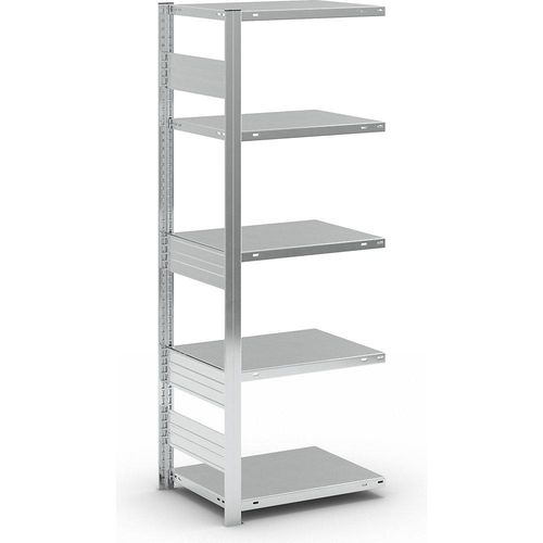 4255821503056 - eurokraft pro Lager-Steckregal verzinkt Bauart schwer Regalhöhe 2000 mm Fachlast 3000 kg Bodentiefe 600 mm Anbauregal