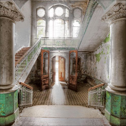 4019449432989 - PRO ART Aludibondbild ENTRANCE HALL (LB 98x98 cm) LB 98x98 cm bunt Alubild Metallbild