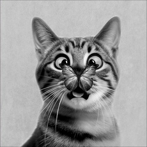 4019449528972 - Glasbild FUNNY CAT I