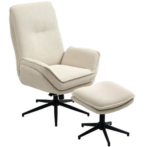 4255826854535 - Relaxsessel mit Hocker Polyester
