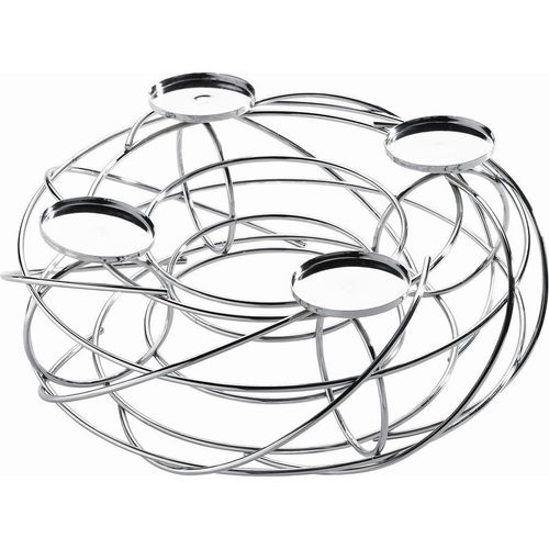 4006974131128 - Adventskranz Lifestyle Chrom Metall Dekoration Weihnachtsdekoration Winterdeko 4006974131128 - Adventskranz Lifestyle Chrom Metall Dekoration Weihnachtsdekoration Winterdeko