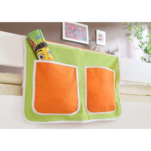 4250393809551 - Ticaa Bett-Tasche für Hoch- und Etagenbetten grün-orange
