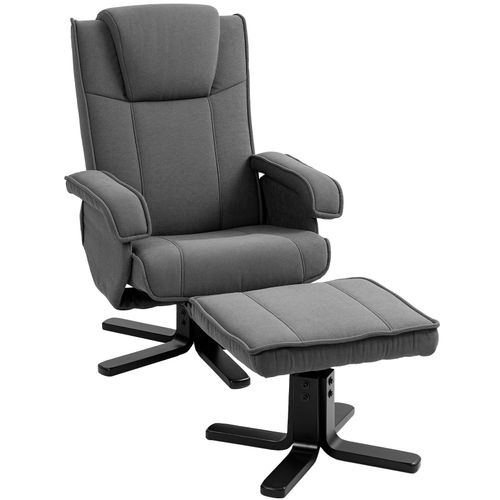 4255826873628 - Relaxsessel mit Hocker Polyester