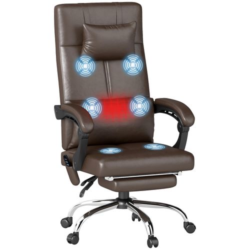 4255826823470 - Bürostuhl mit Massagefunktion Kunstleder Schaumstoff 4255826823470 - Bürostuhl mit Massagefunktion Kunstleder Schaumstoff