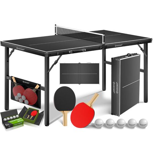 4255598361316 - KESSER® Mini Tischtennisplatte kompakt – faltbar & platzsparend mit Netz 2 Schlägern & 5 Bällen – ideal für Indoor & Outdoor Spielspaß 4255598361316 - KESSER® Mini Tischtennisplatte kompakt – faltbar & platzsparend mit Netz 2 Schlägern & 5 Bällen – ideal für Indoor & Outdoor Spielspaß