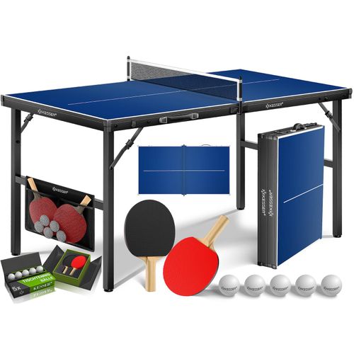 4255598361347 - KESSER® Mini Tischtennisplatte kompakt – faltbar & platzsparend mit Netz 2 Schlägern & 5 Bällen – ideal für Indoor & Outdoor Spielspaß 4255598361347 - KESSER® Mini Tischtennisplatte kompakt – faltbar & platzsparend mit Netz 2 Schlägern & 5 Bällen – ideal für Indoor & Outdoor Spielspaß