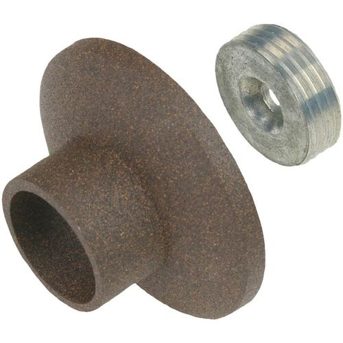 4016318009754 - Gardinenstangenhalter Wandlager Wandhalter für Gardinenrohre 16 mm Esperanca Gr 1 braun (rostbraun) L18cm Gardinenstangenhalterungen Wandhalterung Wandlager