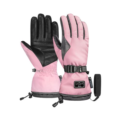 4060485579824 - Skihandschuhe REUSCH Hope R-TEX XT Damen Gr 65 pink schwarz 80% Polyester 20% Rindsleder mehrfarbig Handschuhe mit wasserdichter atmungsaktiver Funktion
